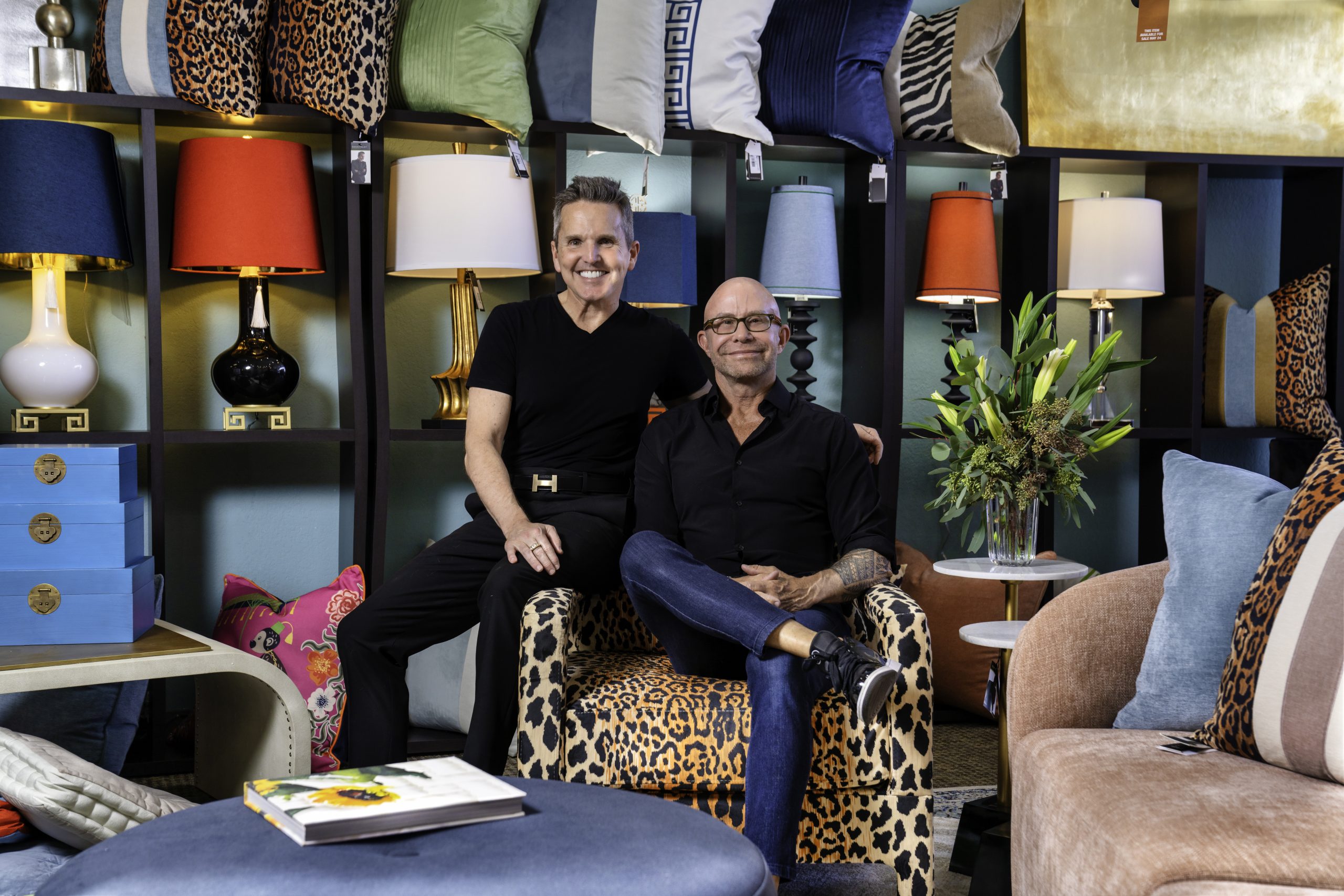 Dann Foley and Beau Stinnette and their new furniture collection at Revivals